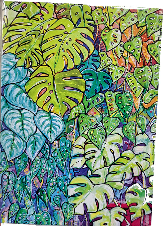 Cheese Plant greetings card