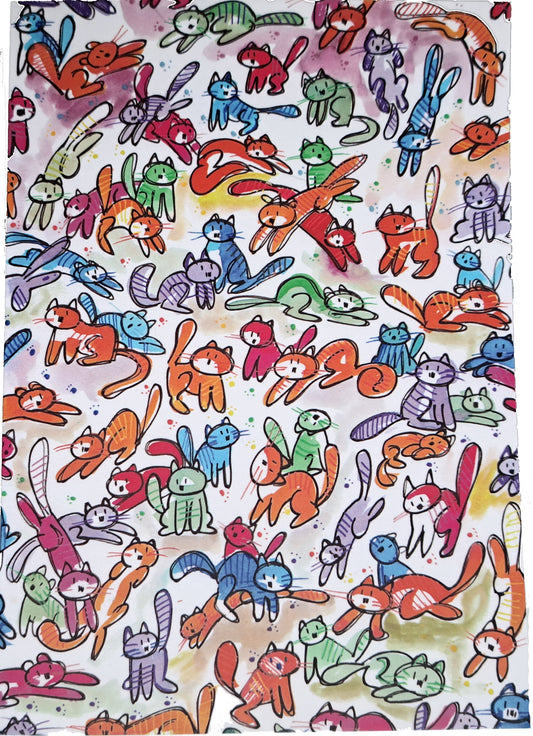 Herding Cats greetings card