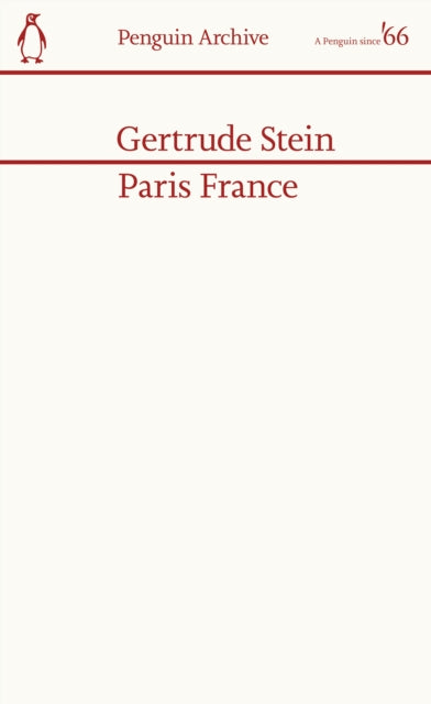 Paris France by Gertrude Stein