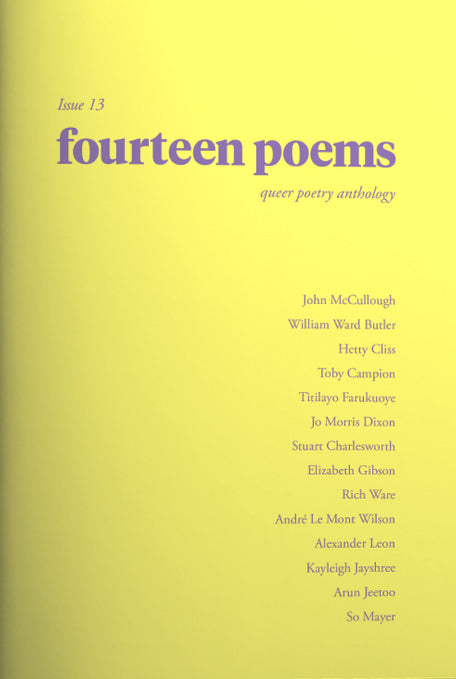 Fourteen Poems: Queer Poetry Anthology - Issue 13