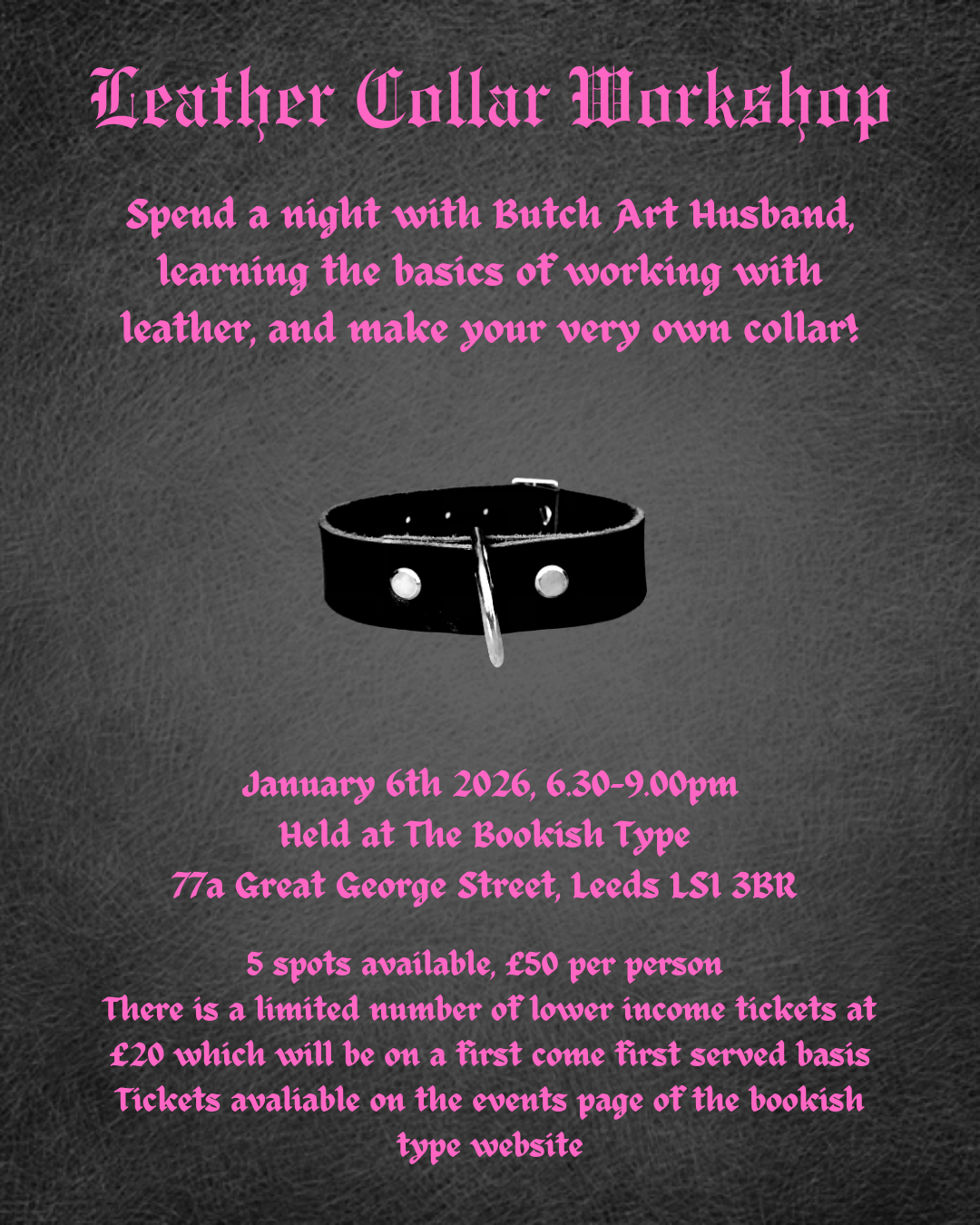 Leather Collar Workshop