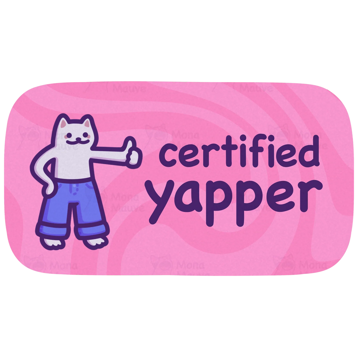 Certified Yapper Cat sticker