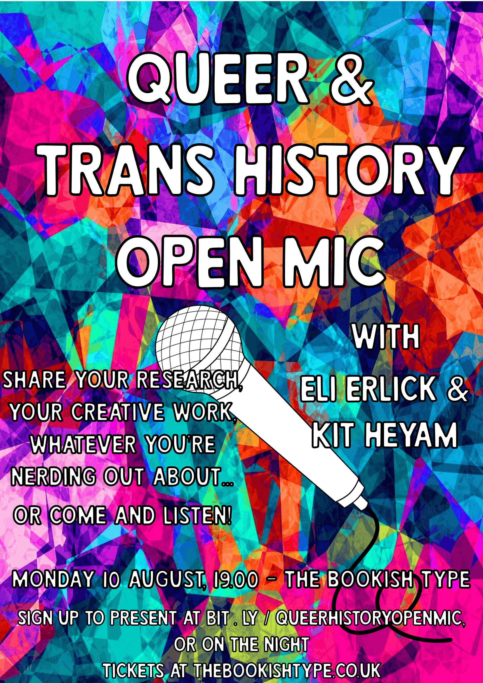 Queer & Trans Open Mic with Eli Erlick and Kit Heyam