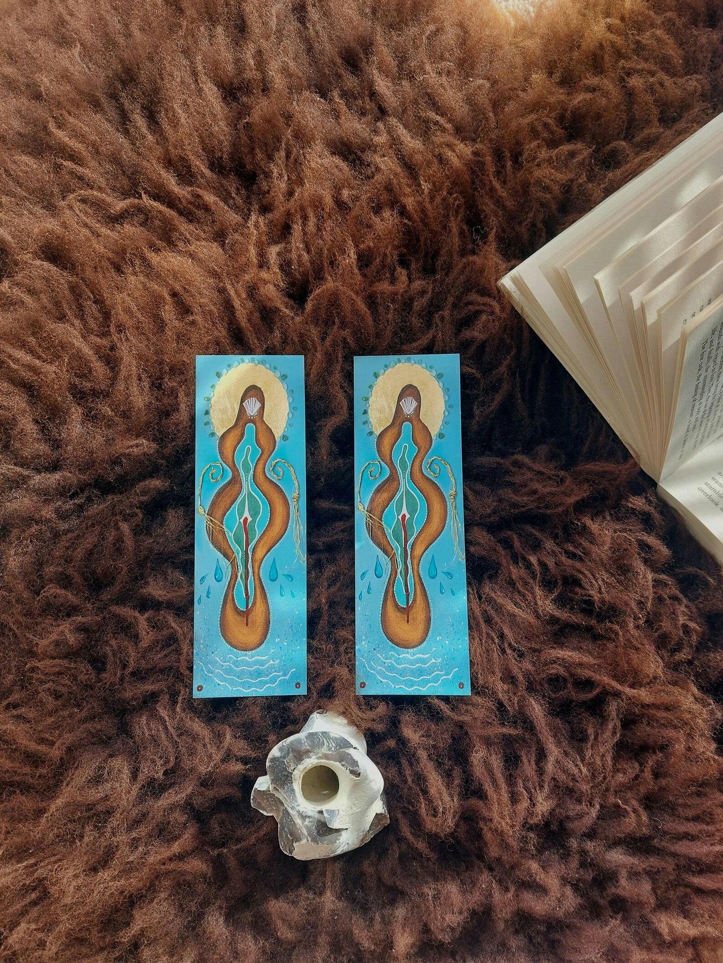 Vulva Bookmark: Yoni of The Ocean