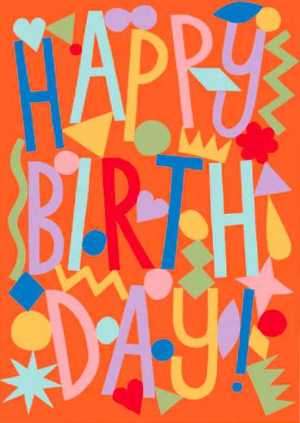 Happy Birthday greetings card