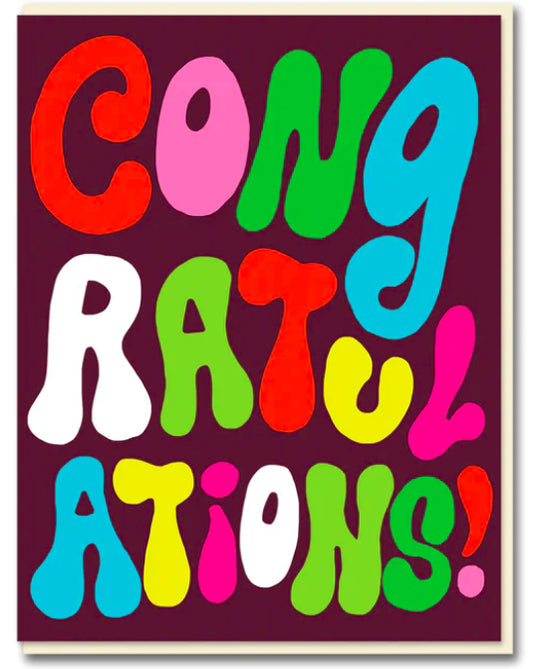 Congratulations greetings card