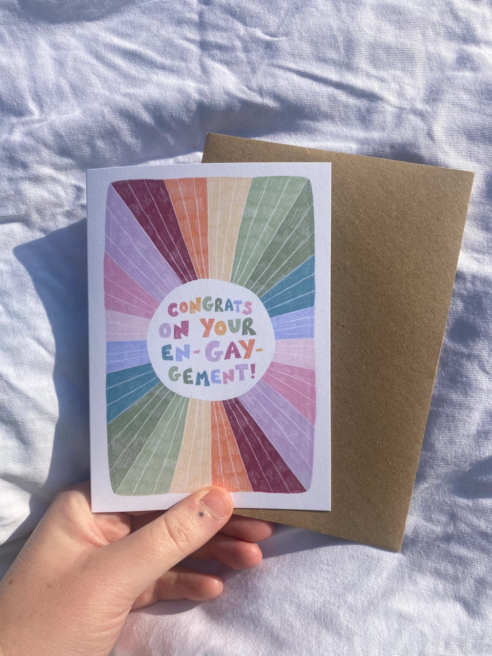 Congrats On Your En-Gay-Gement! engagement greetings card
