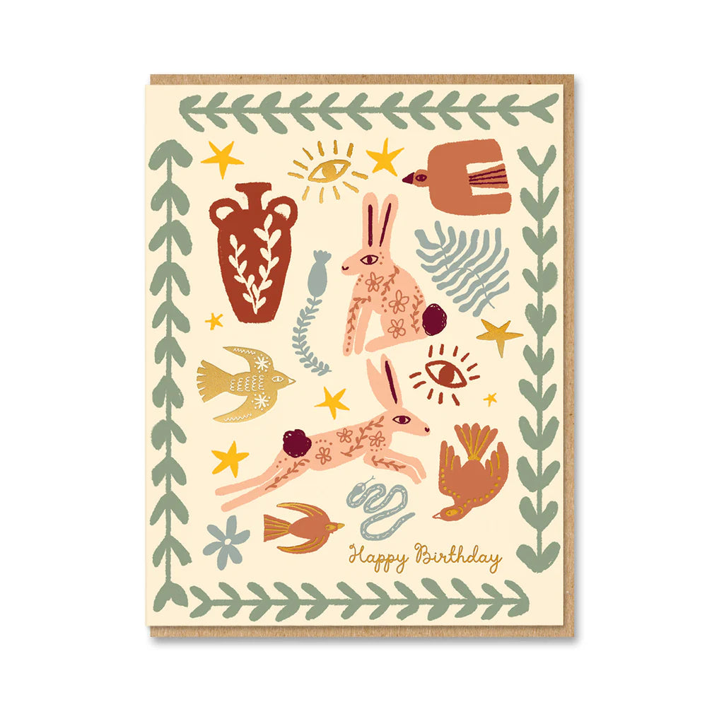 Happy Birthday: Folk Tales greeting card