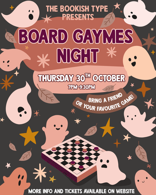 Board GAYmes Night at The Bookish Type