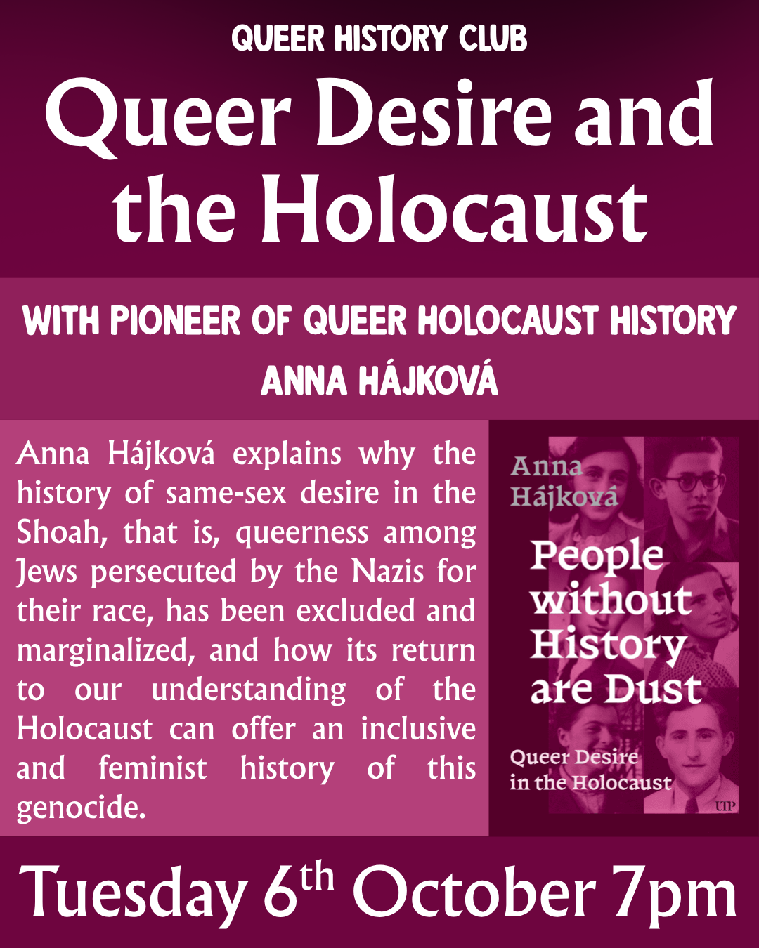 Queer History Club: People Without History Are Dust - Queer Desire and the Holocaust