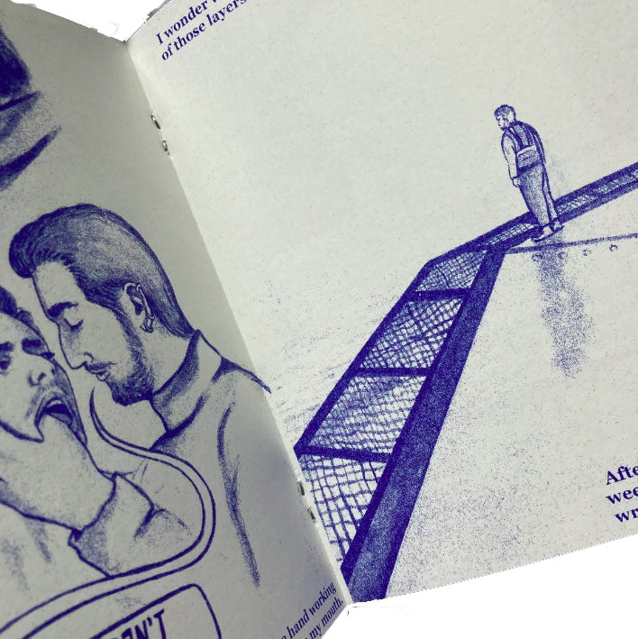 Pretty Boys Don't Belong on Oil Rigs comic zine by rejka