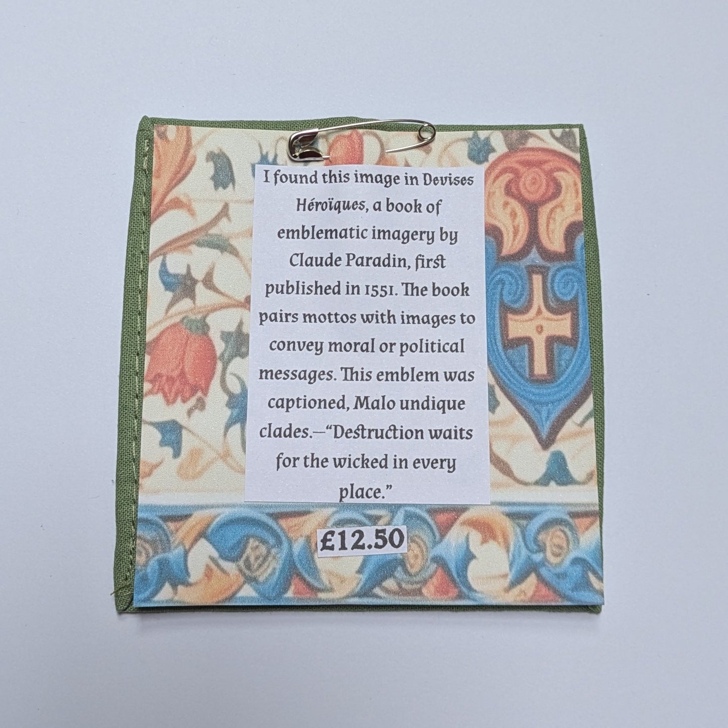 Destruction Waits Hand Embroidered Patch