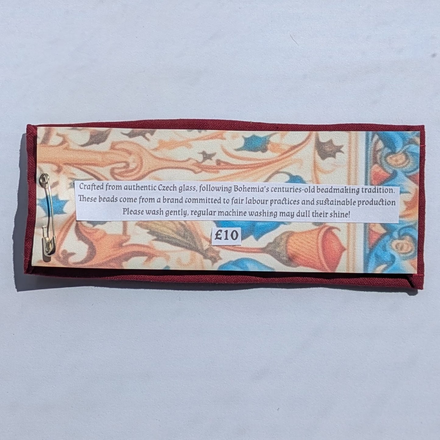 Narcissistic Whore Hand Beaded Patch