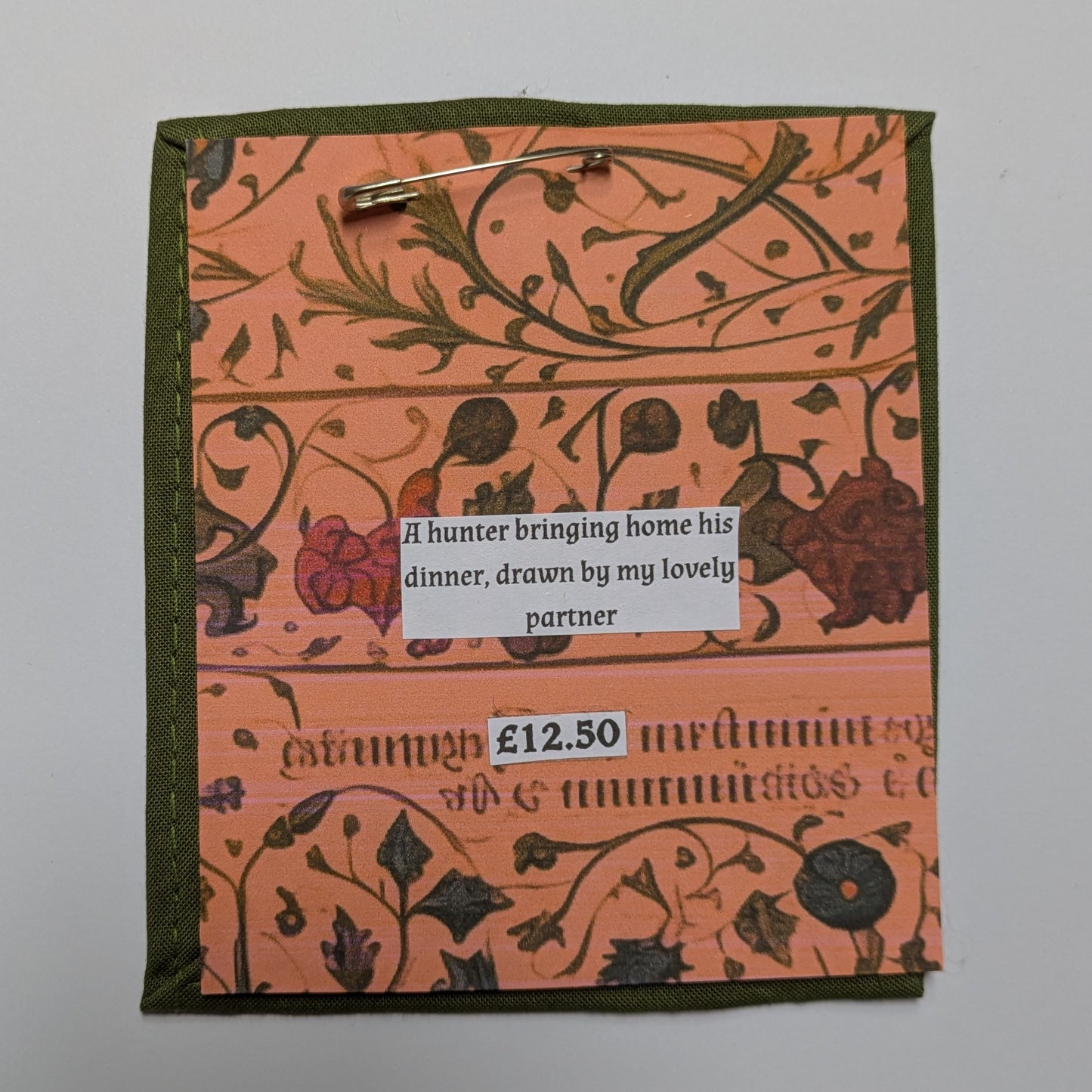 Hunting Rabbit Hand Embroidered Patch