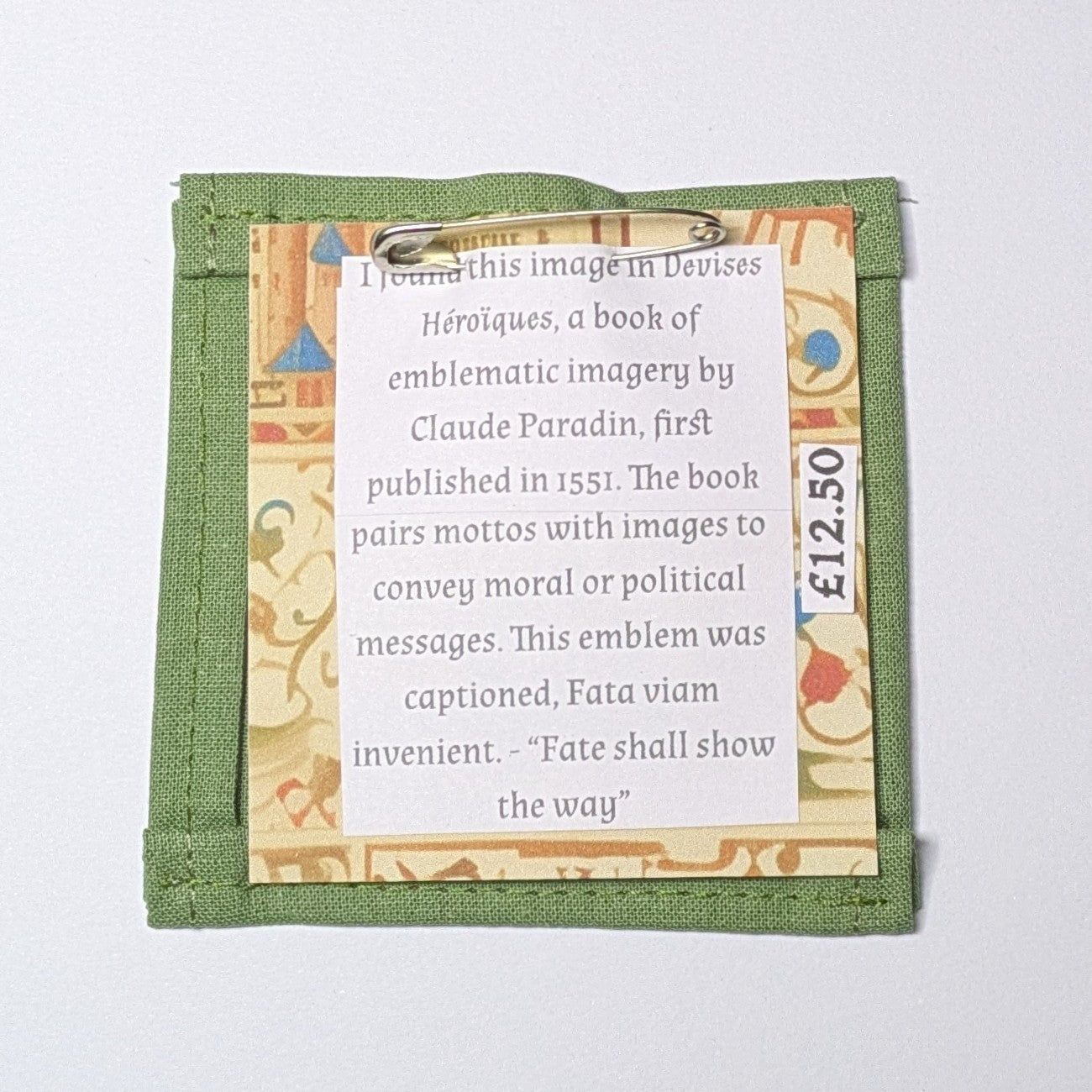 Fate will show the way Hand Embroidered Patch