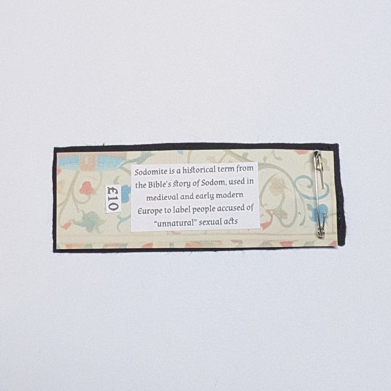 Sodomite Hand Embroidered Patch