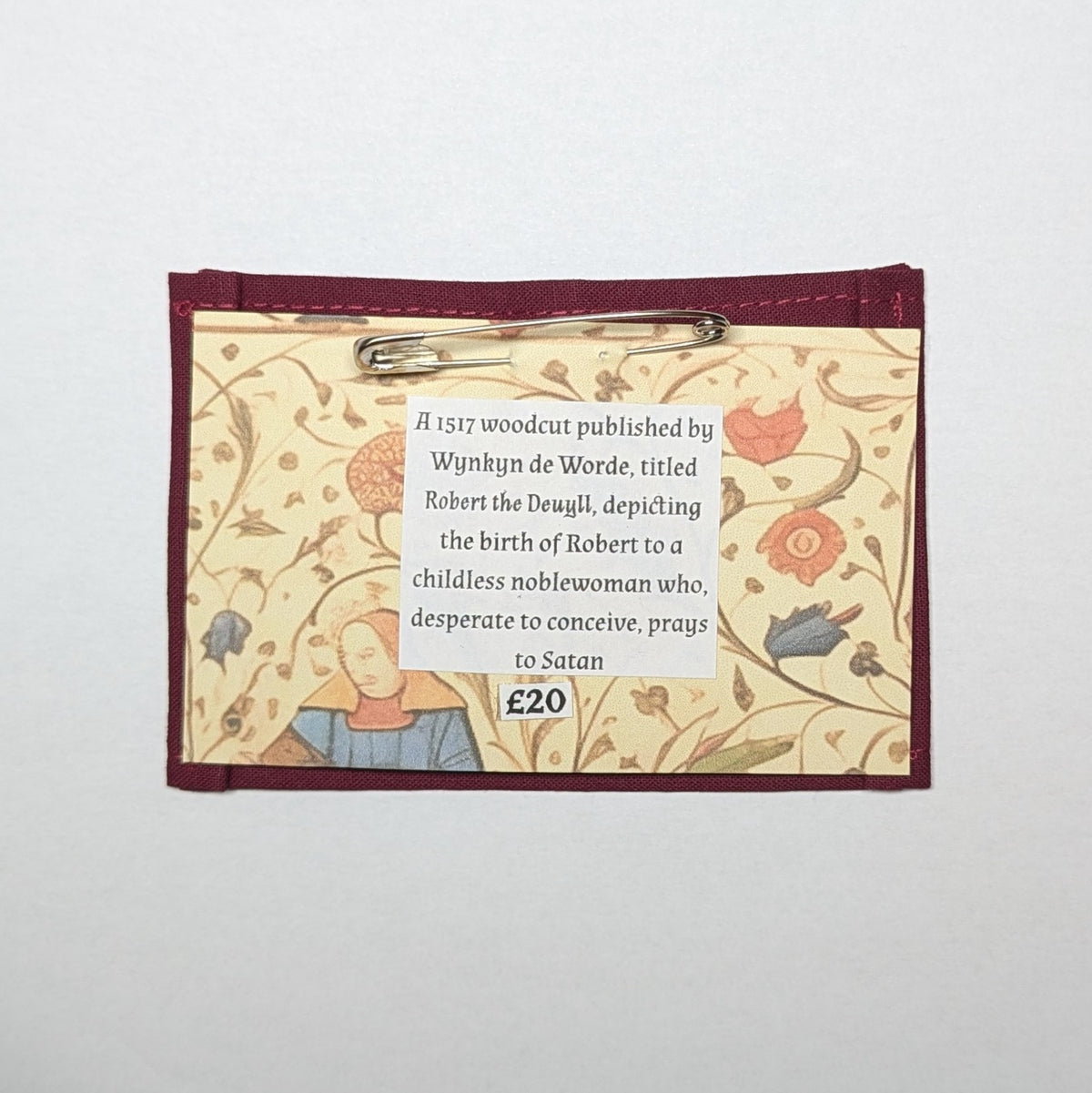 Robert the Deuyll Hand Embroidered Patch