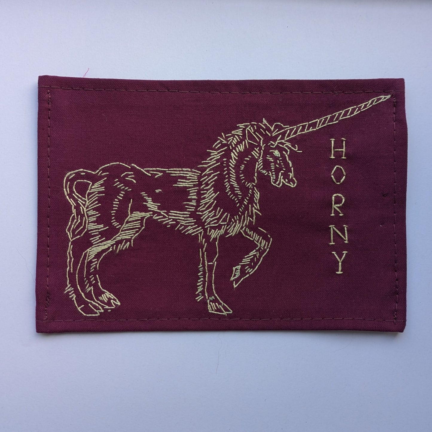 Horny Hand Embroidered Patch