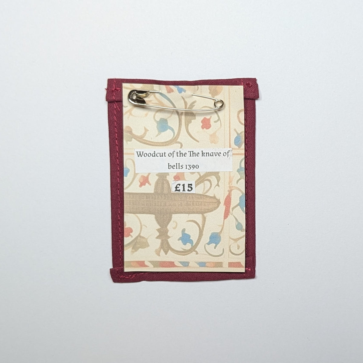 The Knave of Bells Hand Embroidered Patch