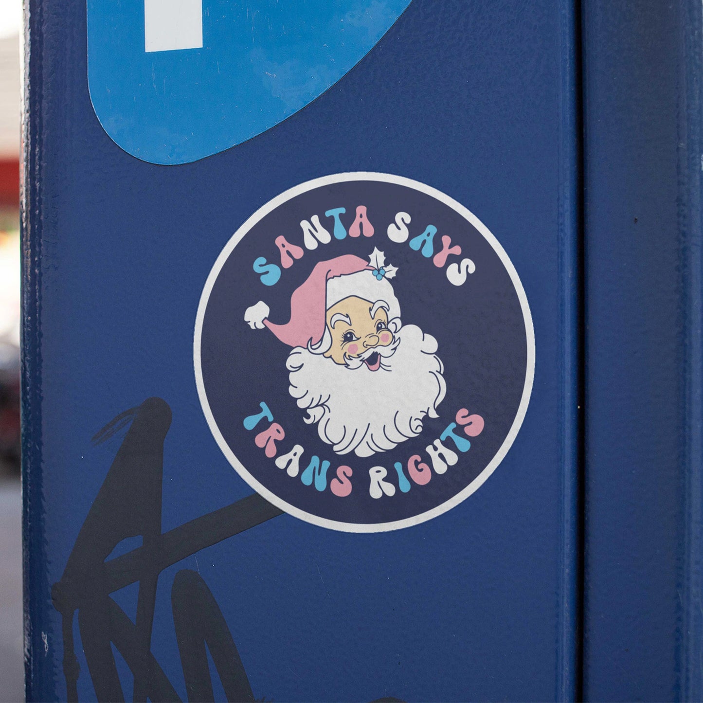 Santa Says Trans Rights sticker
