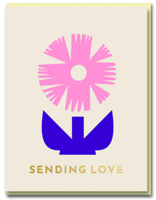 Sending Love greetings card
