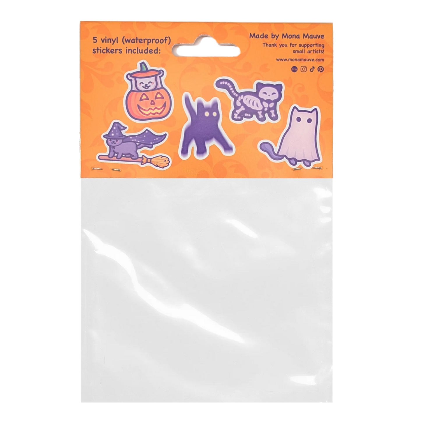 Spooky Cats Sticker Pack
