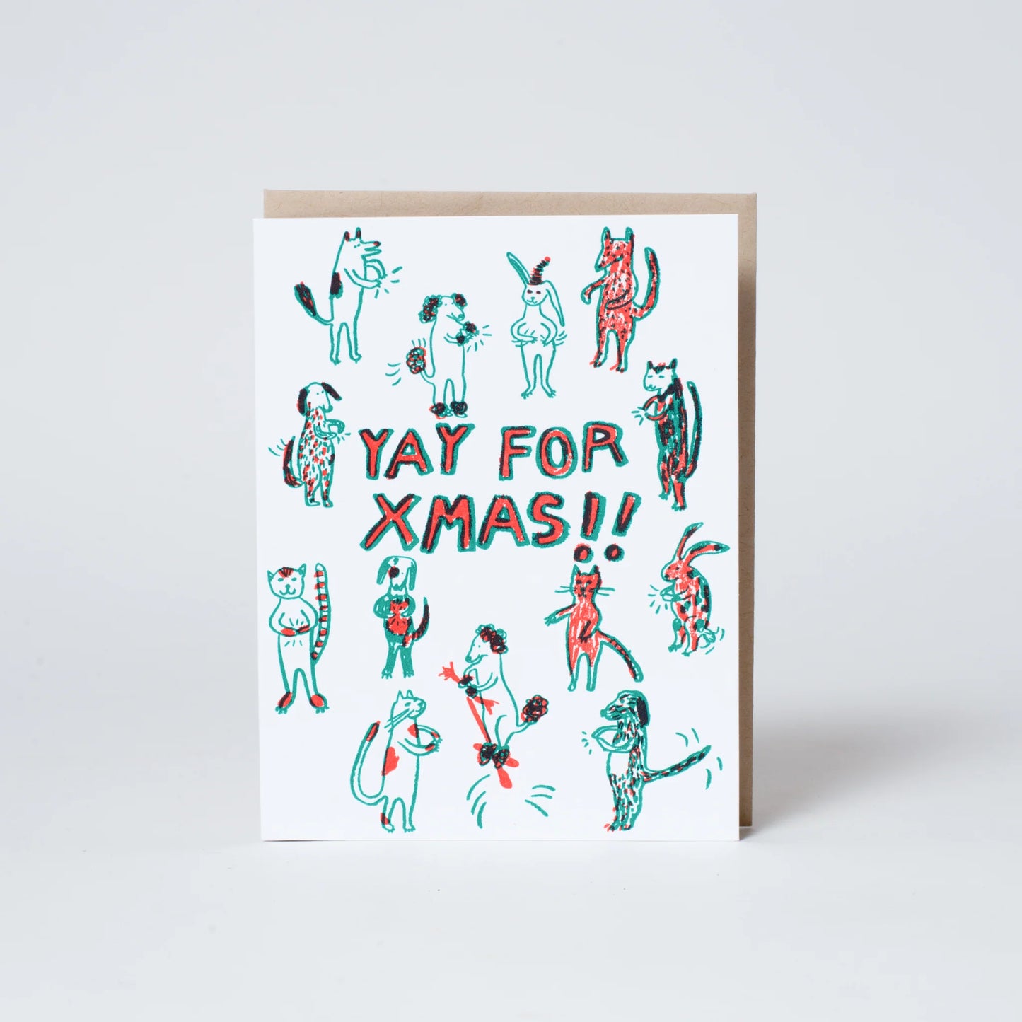Yay for Xmas! festive card
