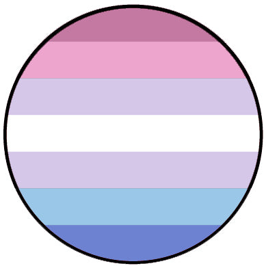 Bigender Flag Badge