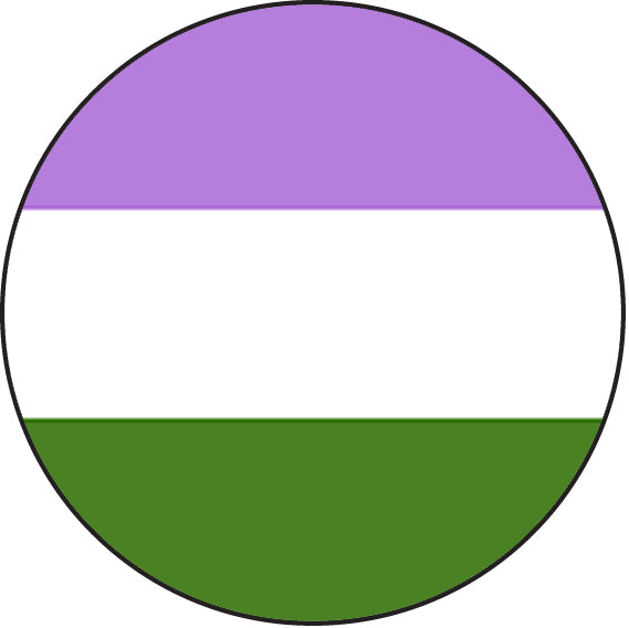 Genderqueer Flag Badge