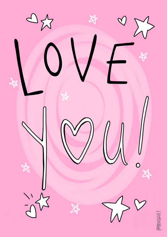 Love You! greetings card