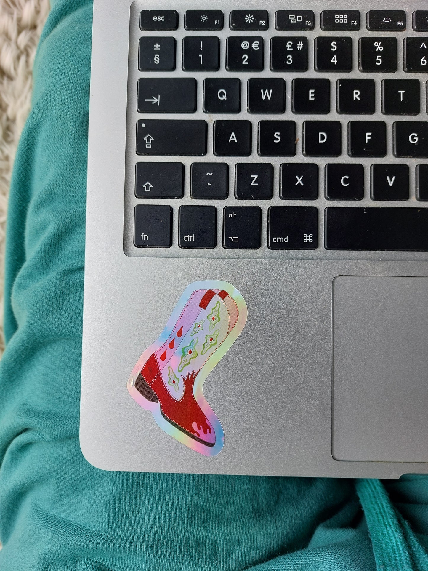 Vulva Sticker: Holographic Cowgirl Boot