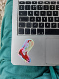 Vulva Sticker: Holographic Cowgirl Boot