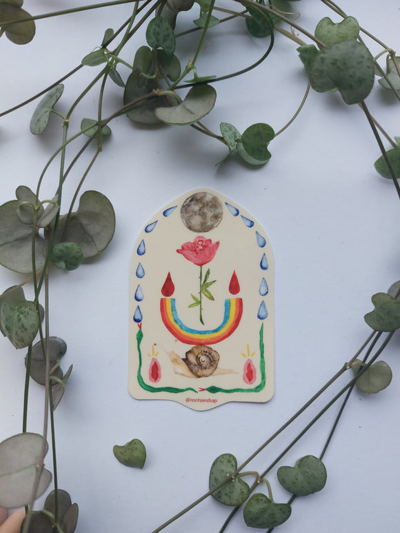Rainbow Snail Sticker: Teachers of Softness