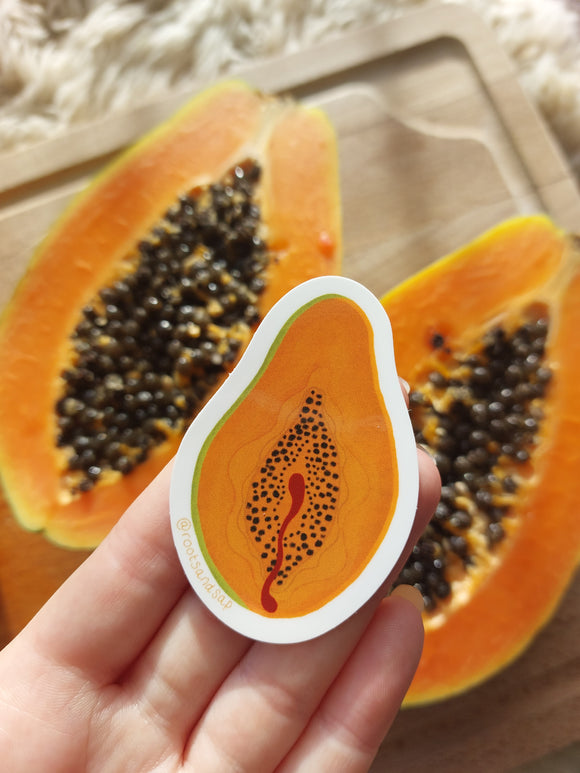 Vulva Sticker: Papaya