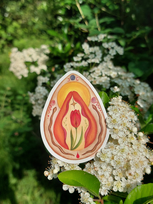 Vulva Sticker: Ostara