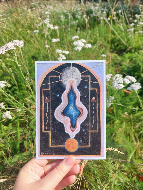 Vulva Print: Yoni of The Solstice Night