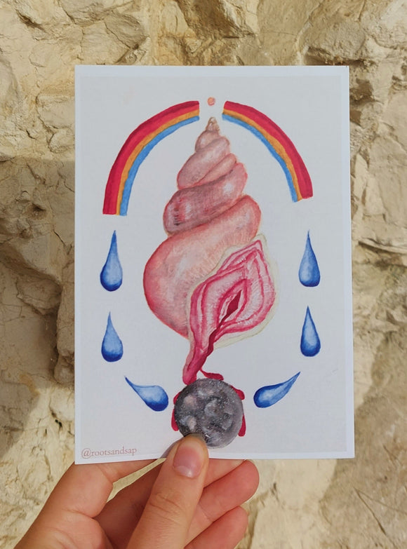 Vulva Print: The Cosmic Dance