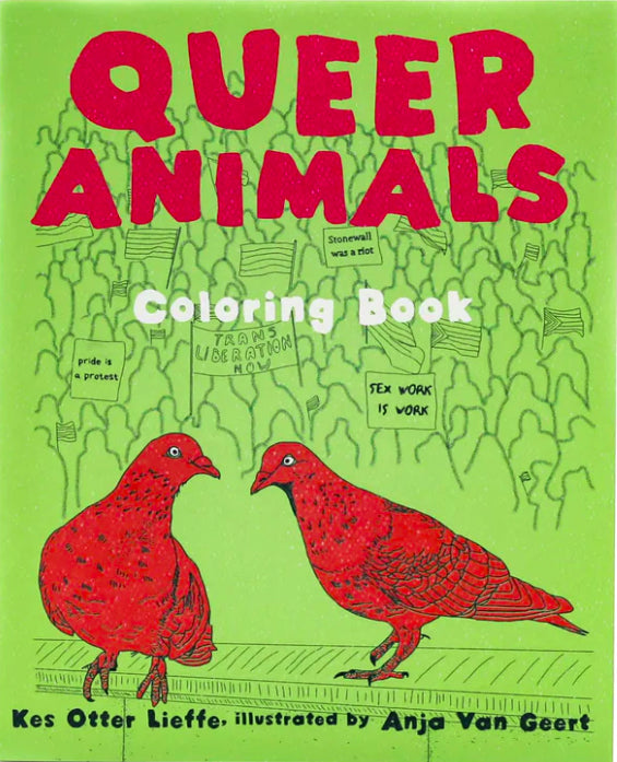 Queer Animals Coloring Zine by Otter Lieffe and Anja Van Geert