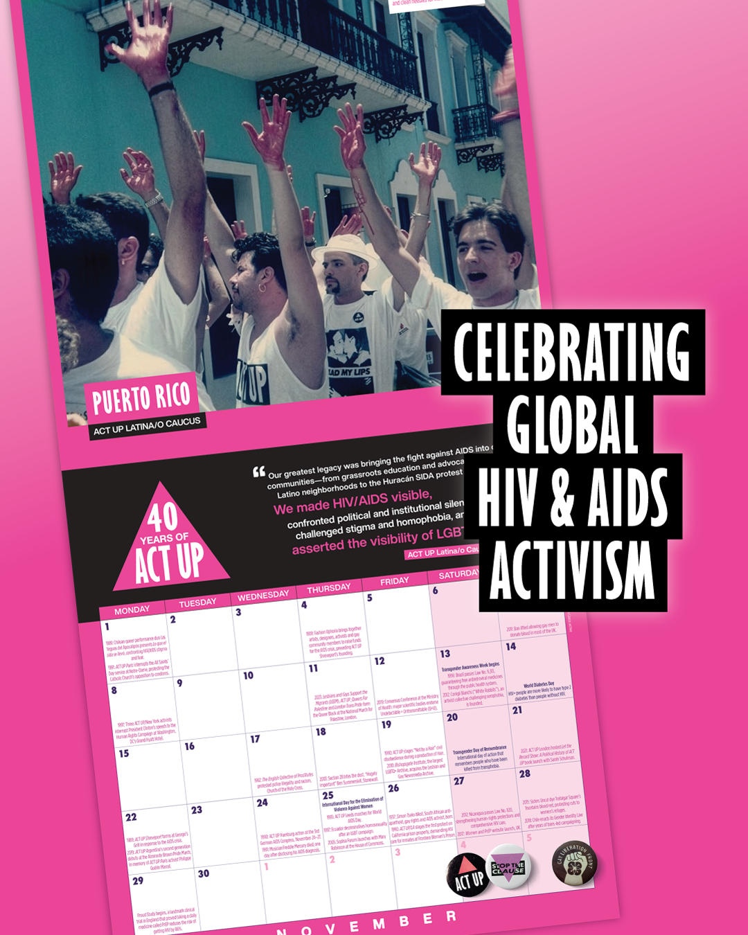 ACT UP at 40: Celebrating Resistance and Demanding Healthcare for All [2027 Calendar]