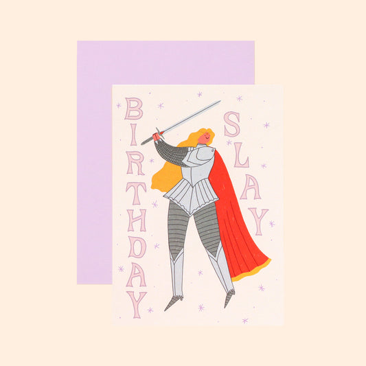 Birthday Slay greeting card