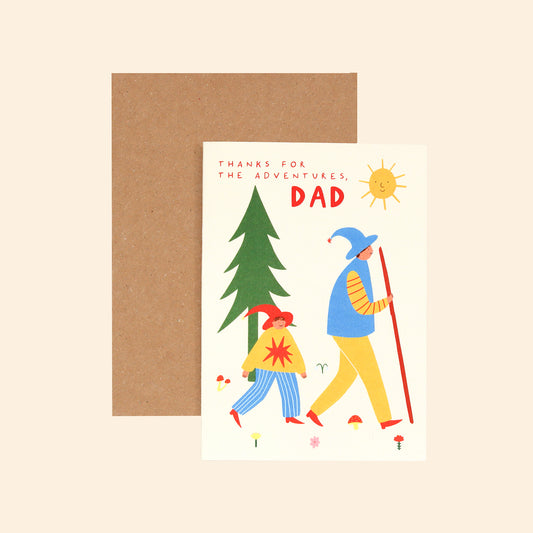 Dad Adventures greeting card