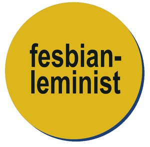 Fesbian-Leminist Retro Sticker