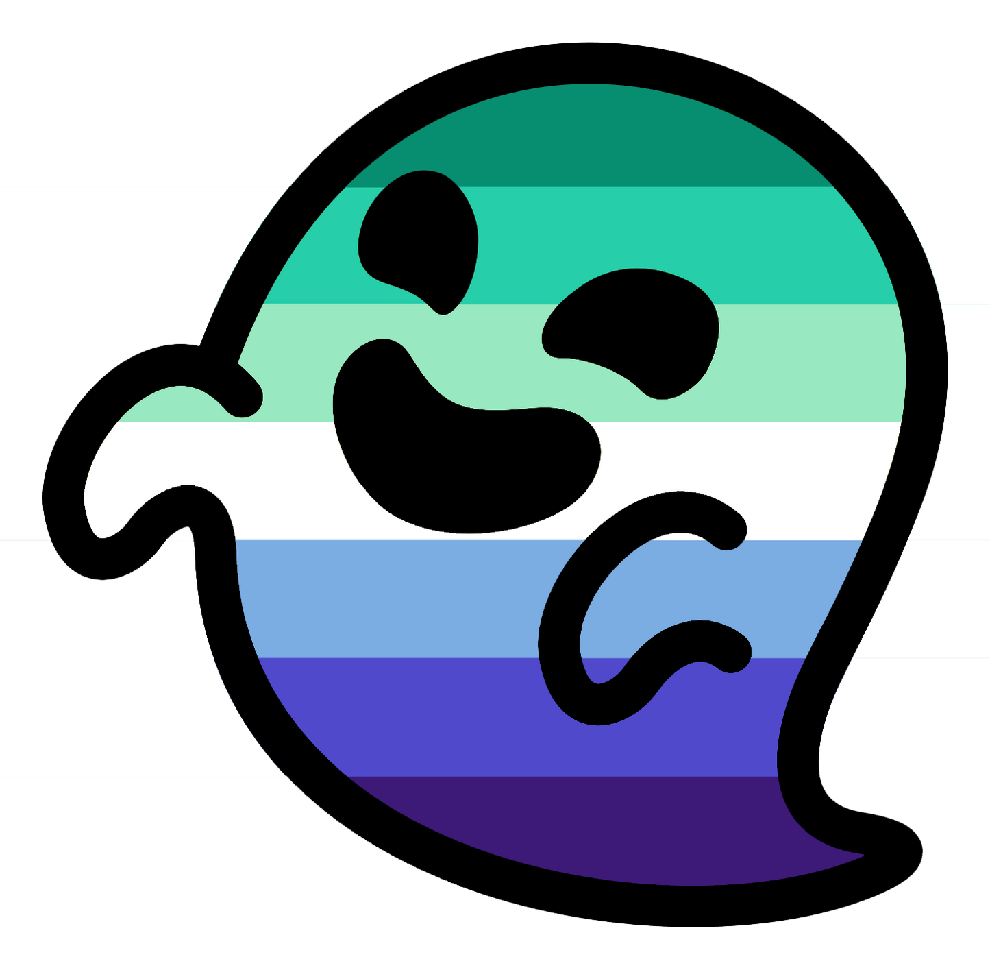 Gay Man MLM Gaysper Ghost Sticker