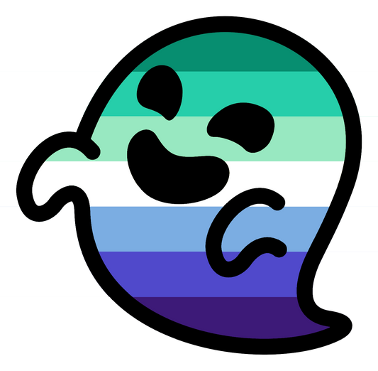 Gay Man MLM Gaysper Ghost Sticker