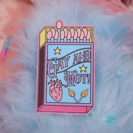 Gay and Hot Sticker