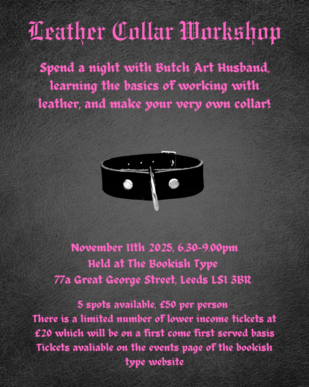 Leather Collar Workshop