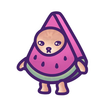 Watermelon Cat Stick