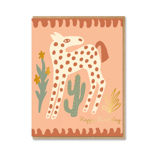 Happy Birthday Pony greeting card