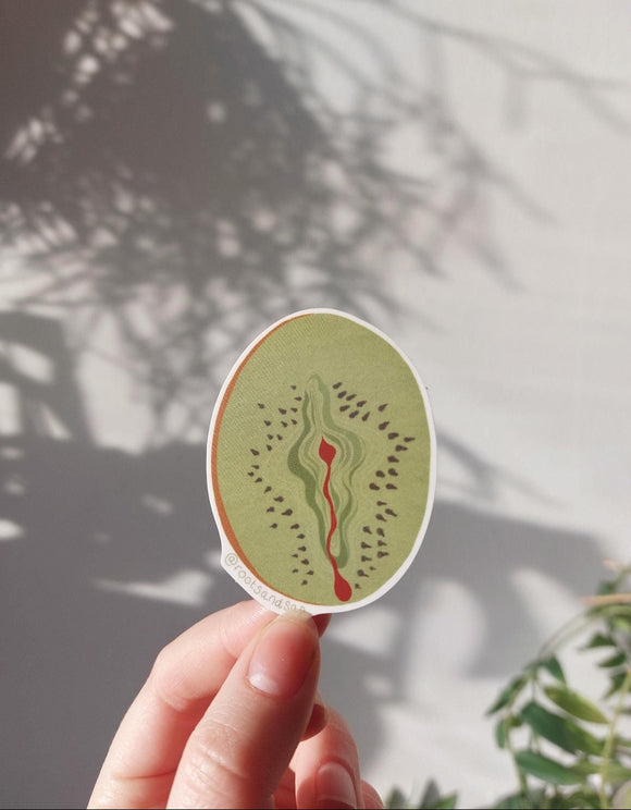 Vulva Sticker: Kiwi