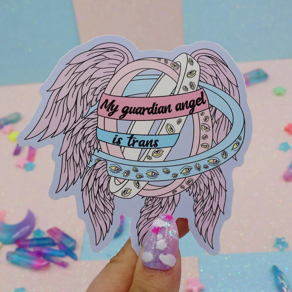 My Guardian Angel Is Trans sticker